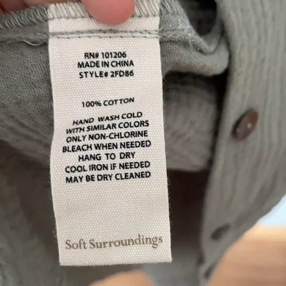 NWT Soft Surroundings Big Sur Gauze Dress Size XL - Picture 6 of 12